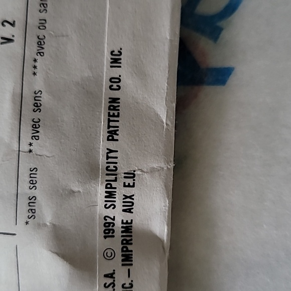 Simplicity Misses Jumper 2 Lengths Sewing Pattern 7987 Sz 8-20 Vintage 1… - Picture 5 of 8